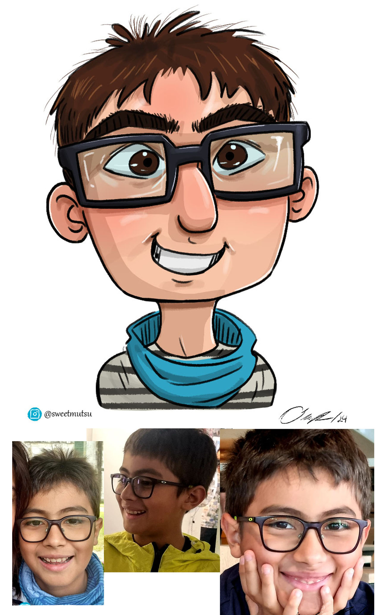 Humans & Pets Caricature